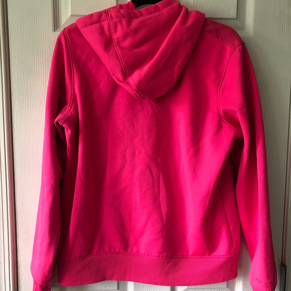 Lightly used Under Armour sweatshirt in hot pink. - Picture 2 of 3